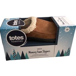 Totes toasties men’s memory foam slippers size medium 8-9